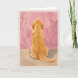 Troostkaart voor overlijden Golden Retriever huisd Kaart