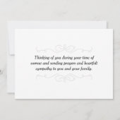 Troostkaart voor uw rouwende harten kaart (Achterkant)