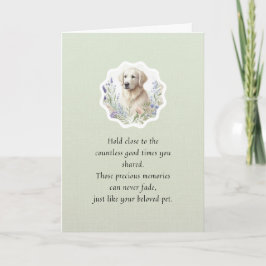 Troostkaarten voor huisdieren Hond Bloem Frame Ser Kaart