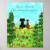 Troostposter voor het verlies van een huisdier poster (Voorkant)