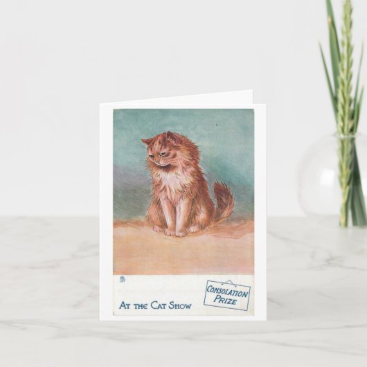 Troostprijs @ The Cat Show van Louis Wain Kaart (Voorkant)