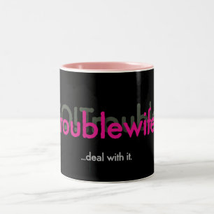 Troostvrouw! Tweekleurige Koffiemok