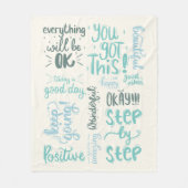 Troostzorg Snel Beter Worden Geschenken Persoonlij Fleece Deken (Voorkant)