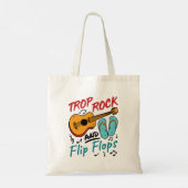 Trop Rock en Teenslippers Tote Bag (Achterkant)