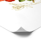 Tropaeolum speciosum poster (Hoek)