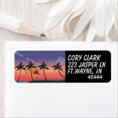 TROPCAL OCEAN BEACH RETOURADRES LABELS (Insitu)