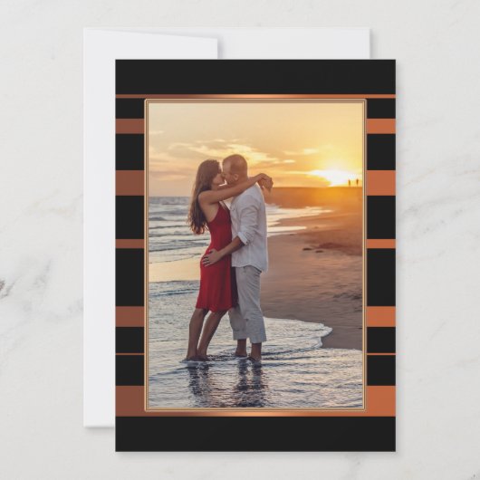 Tropcial Beach Weddenschappen Reception Fotouitnod Kaart (Achterkant)