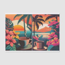 Tropcial Java in Paradijs, Ochtendkoffie  Tissuepapier