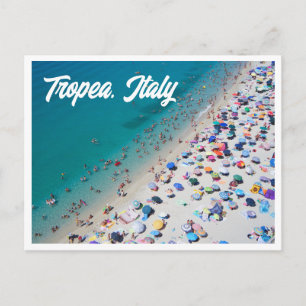 Tropea Italië Luchtstrand Foto Briefkaart