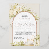  tropen | Bat Mitzvah Folie Uitnodiging (Voorkant)