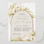  tropen | Bat Mitzvah Folie Uitnodiging (Voorkant)