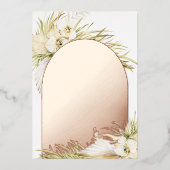  tropen | Ceremony Rehearsal Dinner Folie Uitnodiging (Voorkant)