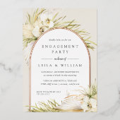 tropen | Engagement Party Folie Uitnodiging (Voorkant)