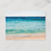 tropen strand honeymoon wensenomheining card informatiekaartje (Achterkant)