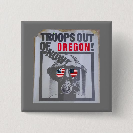 Tropen uit Oregon nu! Vierkante Button 5,1 Cm (Voorkant)