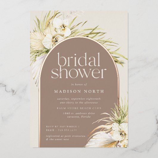  tropen | Uitnodiging tot Folie van de Vrijgezelle (Voorkant)