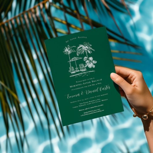 tropenpool | Ochtend na de bruiloftsbrunch Kaart