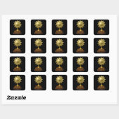 Trophies-emblemen Vierkante Sticker (Vel)