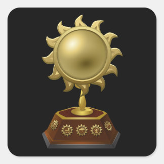 Trophies-emblemen Vierkante Sticker