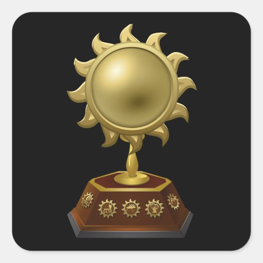 Trophies-emblemen Vierkante Sticker (Voorkant)
