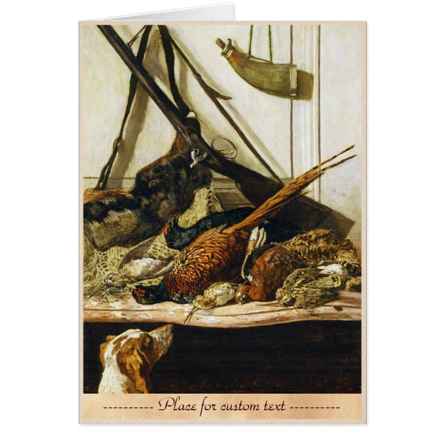 Trophies van de Hunt, 1862 Claude Monet (Voorkant)