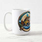 Trophy Bass Leaping For Dinner Koffiemok (Links)