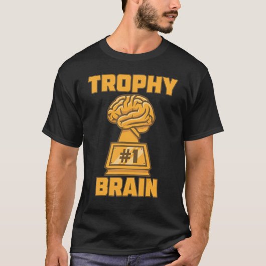 Trophy Brain Award - Winning ParticipPrize Cu T-shirt (Voorkant)