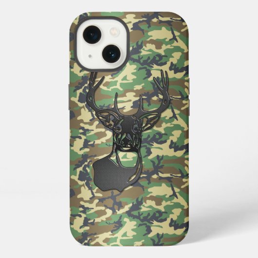 Trophy Buck Deer - Camo iPhone Hoesje (Achterkant)