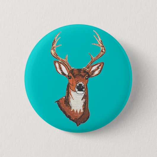 Trophy Buck Rack Mount Ronde Button 5,7 Cm (Voorkant)
