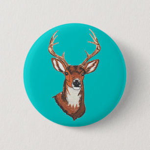 Trophy Buck Rack Mount Ronde Button 5,7 Cm