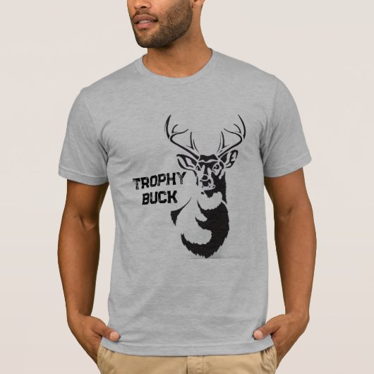 Trophy Buck T-Shirt – Funny Hunting Graphic Tee  (Voorkant)