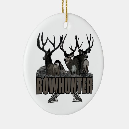 Trophy Bucks Bowhunter Keramisch Ornament (Rechts)