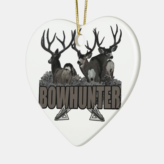 Trophy Bucks Bowhunter Keramisch Ornament (Links)