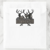 Trophy Bucks Bowhunter Rechthoekige Sticker (Tas)
