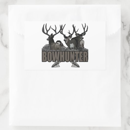 Trophy Bucks Bowhunter Rechthoekige Sticker (Tas)
