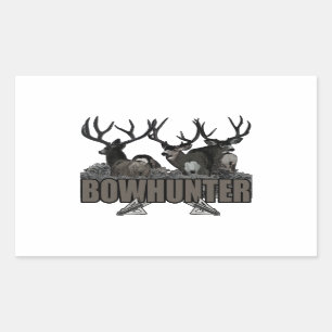 Trophy Bucks Bowhunter Rechthoekige Sticker