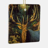 Trophy Bull Elk in Autumn Keramisch Ornament (Rechts)