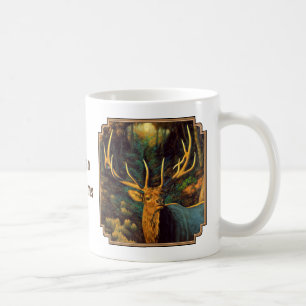 Trophy Bull Elk in Autumn Koffiemok