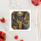 Trophy Bull Elk in Autumn Servetten (Insitu)