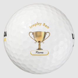 Trophy Cup voor een Trophy 'Son'. Golfballen
