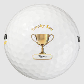 Trophy Cup voor een Trophy 'Son'. Golfballen