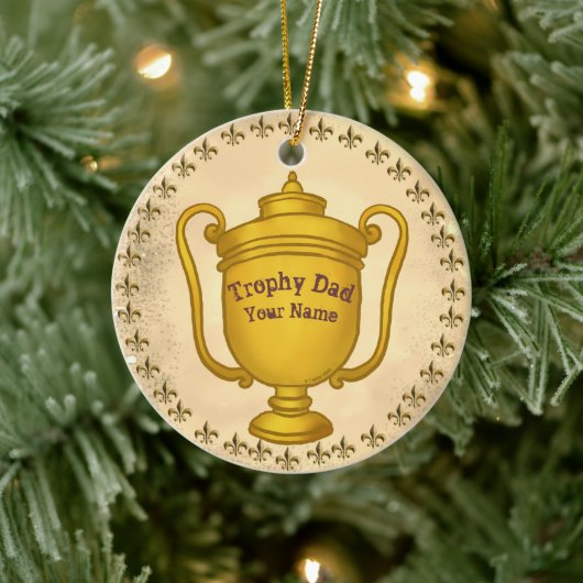 Trophy Dad Keramisch Ornament (Boom)
