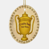 Trophy Dad Keramisch Ornament (Rechts)