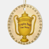 Trophy Dad Keramisch Ornament (Links)