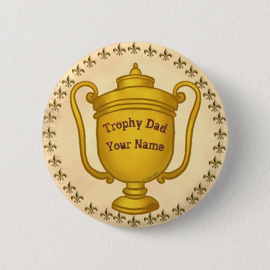 Trophy Dad Ronde Button 5,7 Cm (Voorkant)