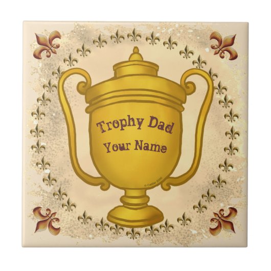 Trophy Dad Tegeltje (Voorkant)
