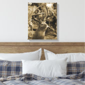 Trophy Deer Canvas Afdruk (Insitu (Slaapkamer))