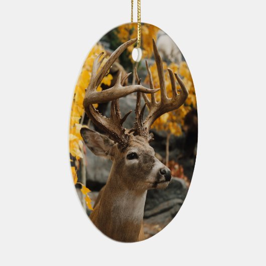 Trophy Deer Keramisch Ornament (Rechts)