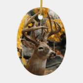 Trophy Deer Keramisch Ornament (Voorkant)