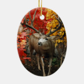 Trophy Deer Keramisch Ornament (Achterkant)